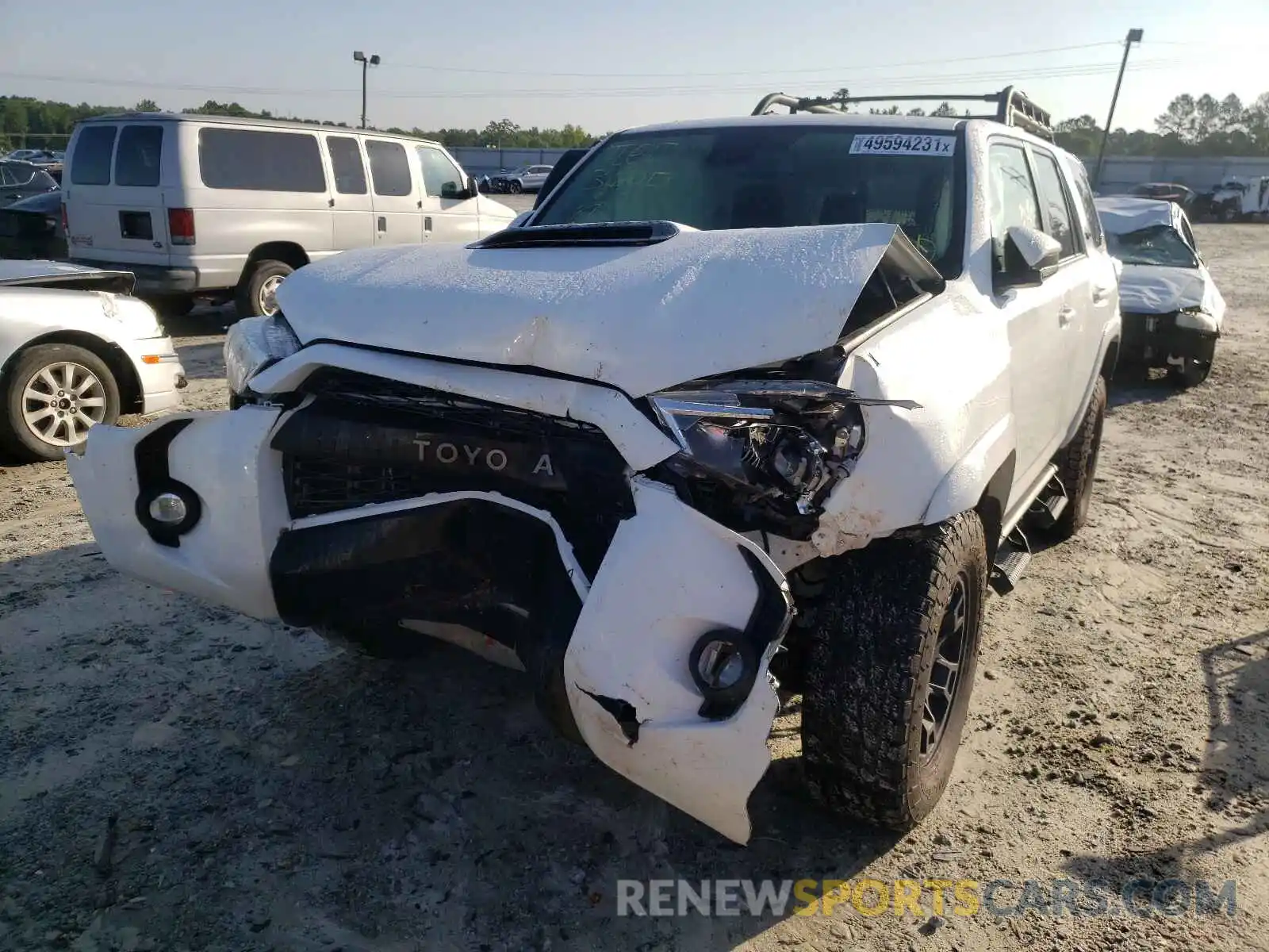 2 Photograph of a damaged car JTELU5JR8M5887752 TOYOTA 4RUNNER 2021