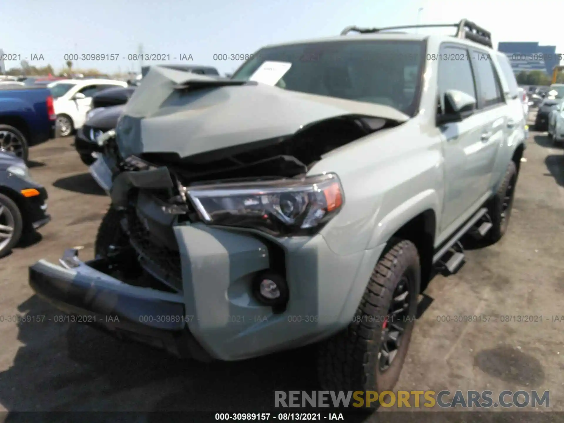 2 Photograph of a damaged car JTELU5JR8M5895785 TOYOTA 4RUNNER 2021