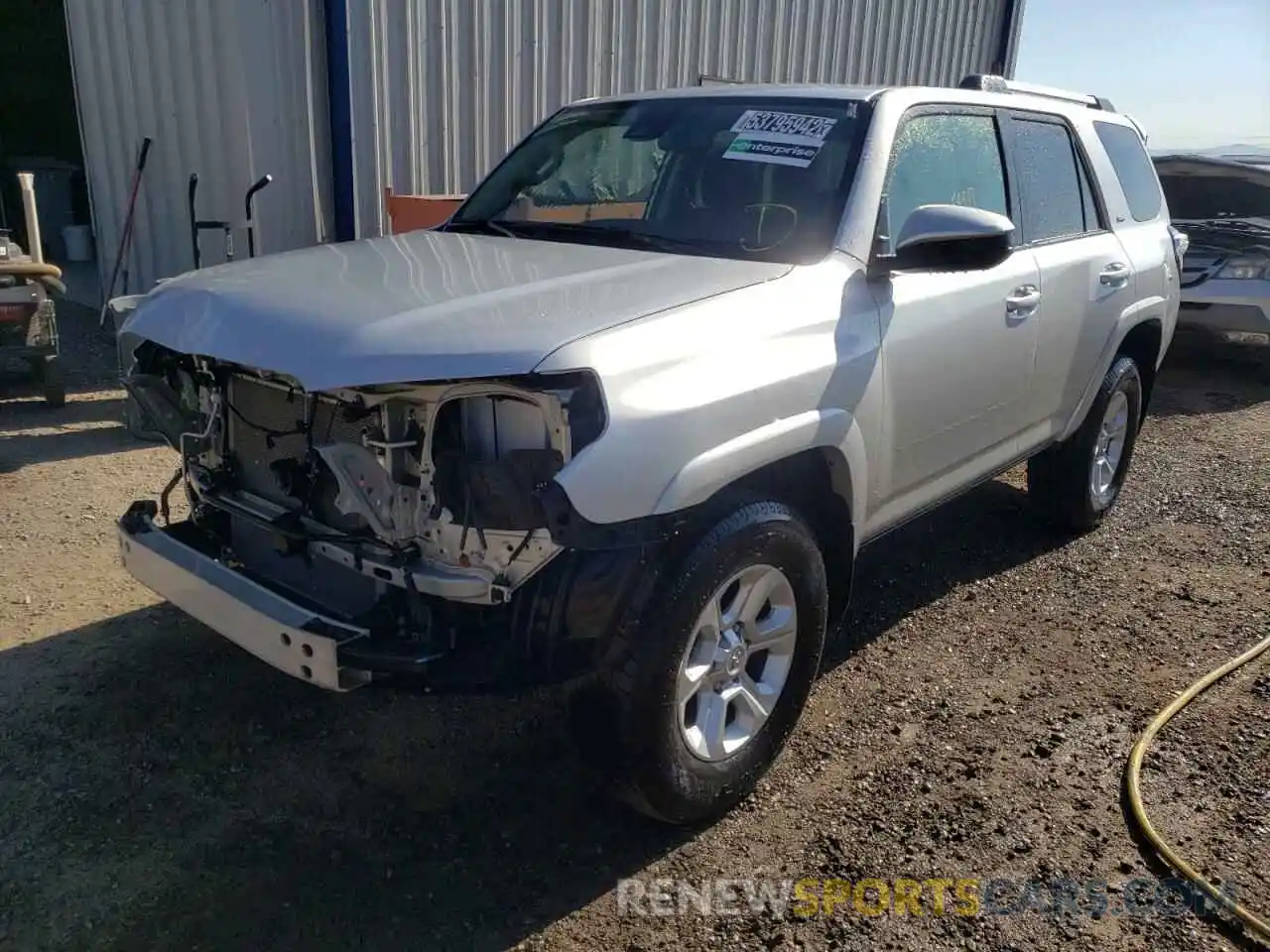 2 Photograph of a damaged car JTEMU5JR0M5853907 TOYOTA 4RUNNER 2021