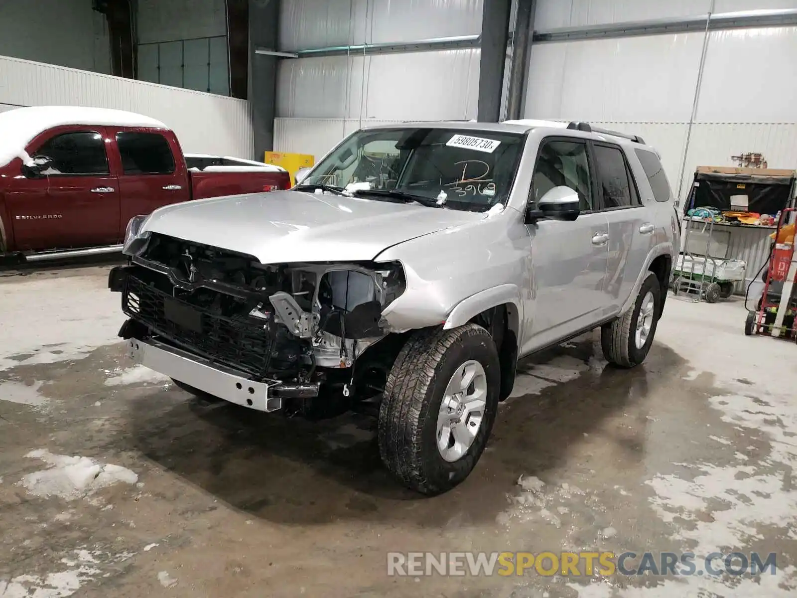 2 Фотография поврежденного автомобиля JTEMU5JR0M5853969 TOYOTA 4RUNNER 2021