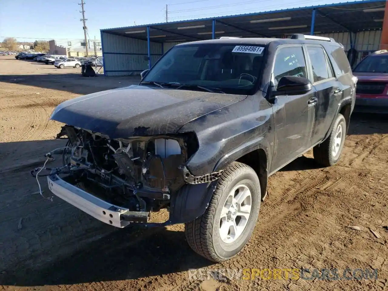 2 Фотография поврежденного автомобиля JTEMU5JR0M5862204 TOYOTA 4RUNNER 2021