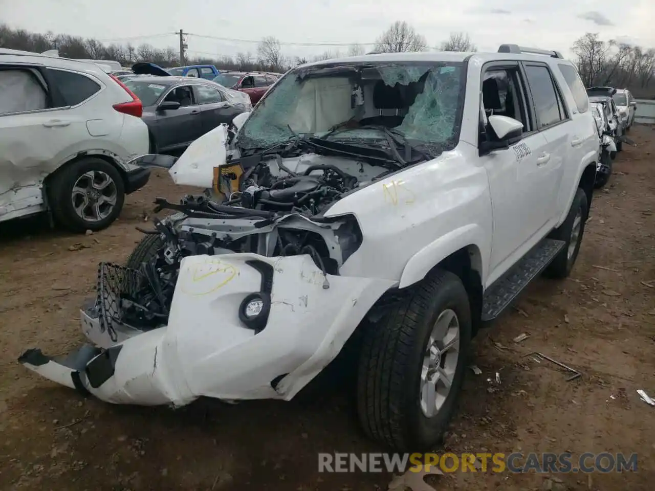 2 Photograph of a damaged car JTEMU5JR0M5912471 TOYOTA 4RUNNER 2021