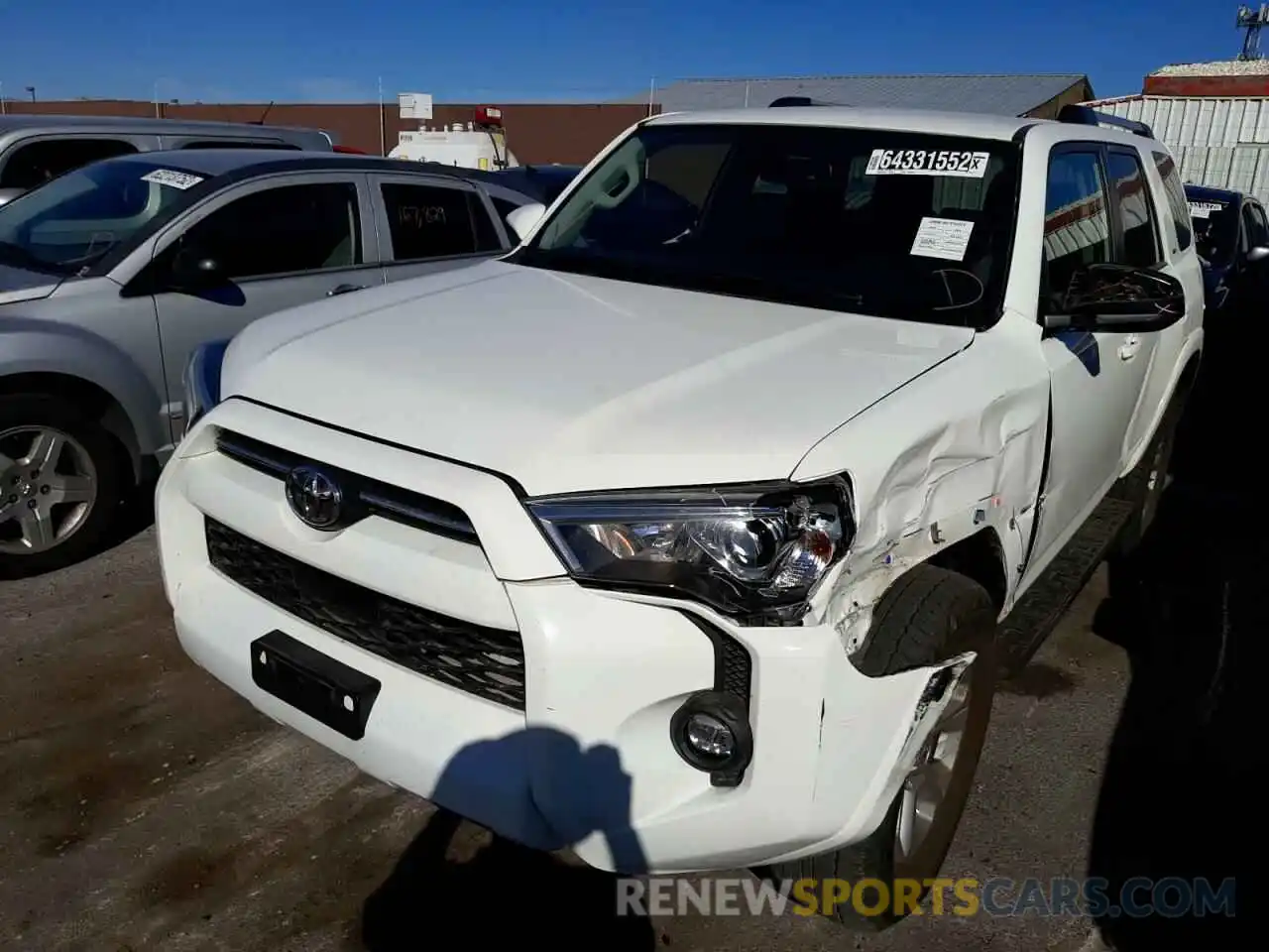 2 Photograph of a damaged car JTEMU5JR0M5921414 TOYOTA 4RUNNER 2021