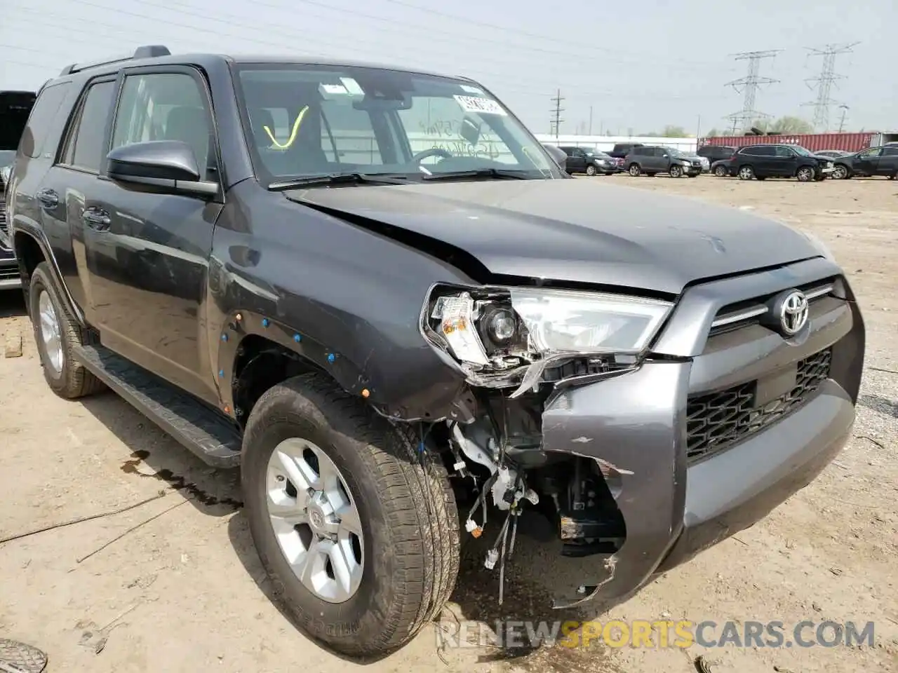 1 Photograph of a damaged car JTEMU5JR0M5922644 TOYOTA 4RUNNER 2021