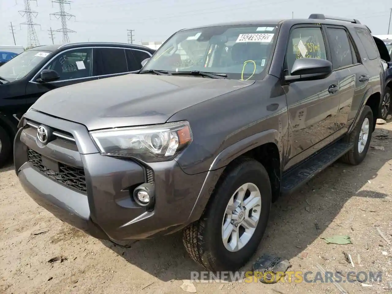 2 Photograph of a damaged car JTEMU5JR0M5922644 TOYOTA 4RUNNER 2021