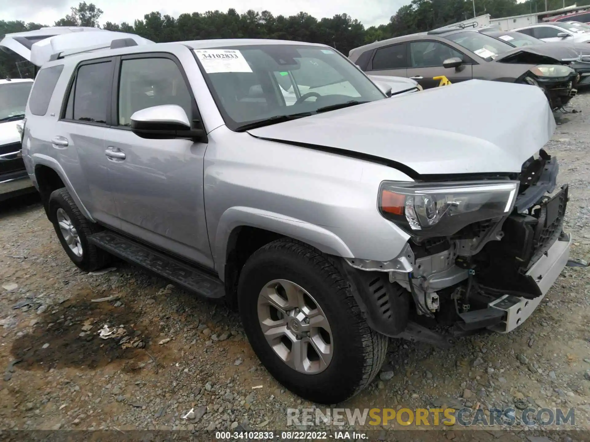 1 Photograph of a damaged car JTEMU5JR0M5923437 TOYOTA 4RUNNER 2021