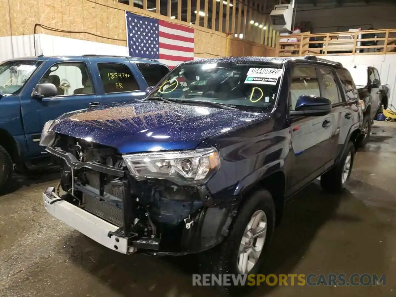 2 Photograph of a damaged car JTEMU5JR0M5934809 TOYOTA 4RUNNER 2021