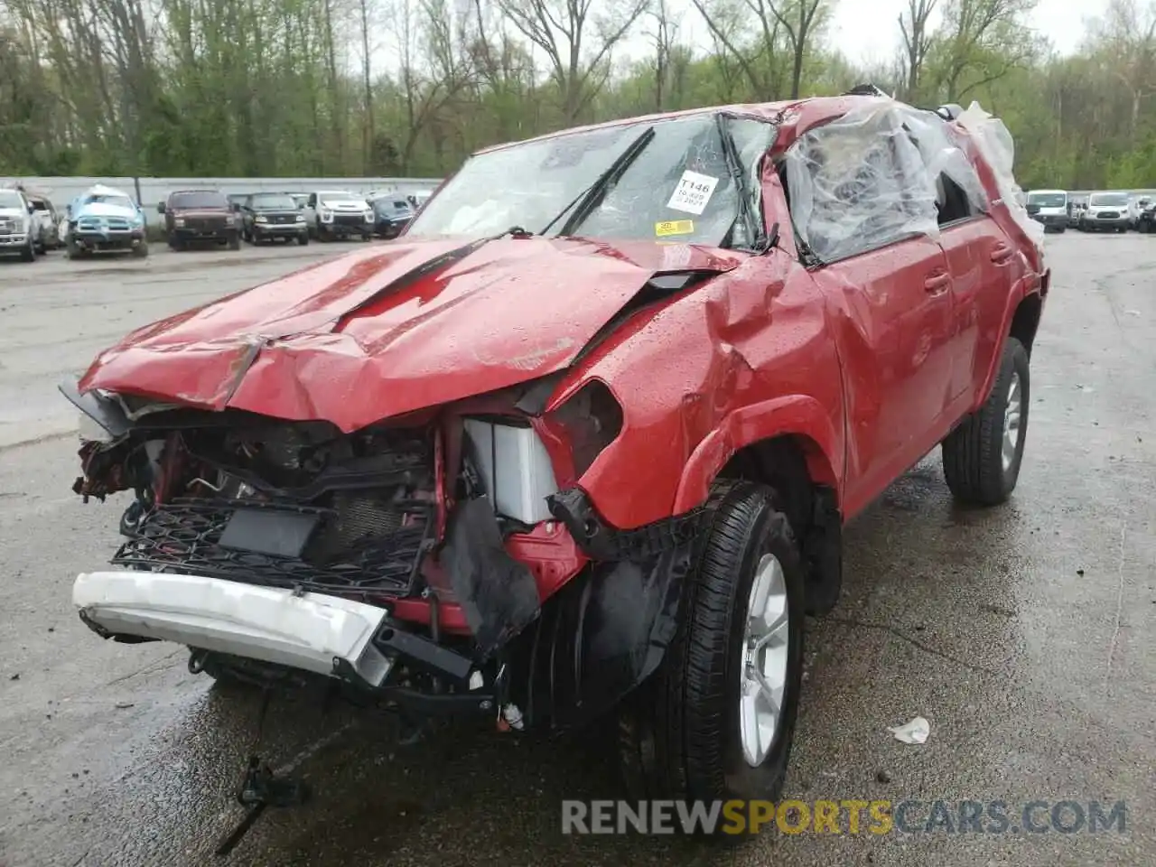 2 Photograph of a damaged car JTEMU5JR0M5949262 TOYOTA 4RUNNER 2021