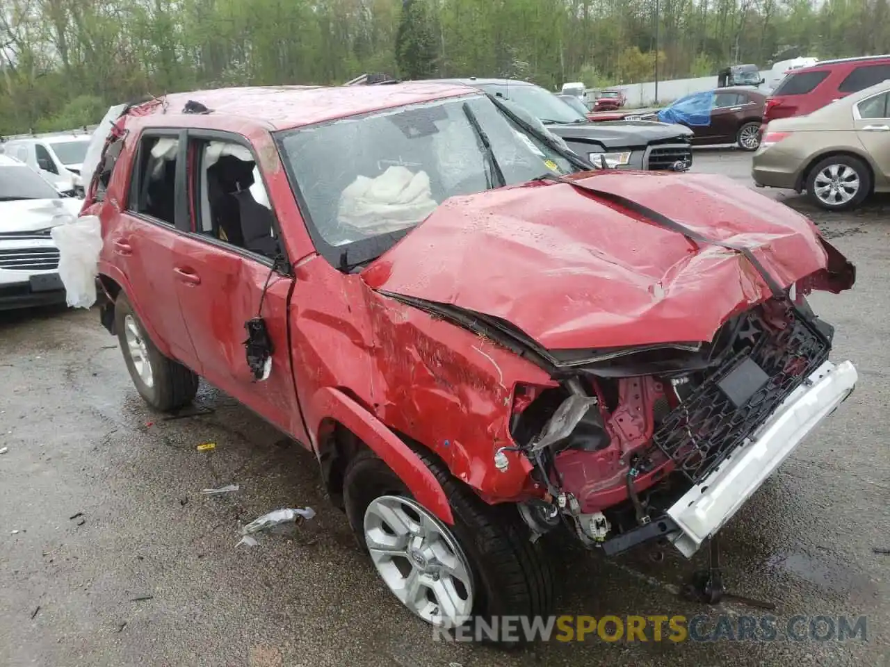 9 Photograph of a damaged car JTEMU5JR0M5949262 TOYOTA 4RUNNER 2021