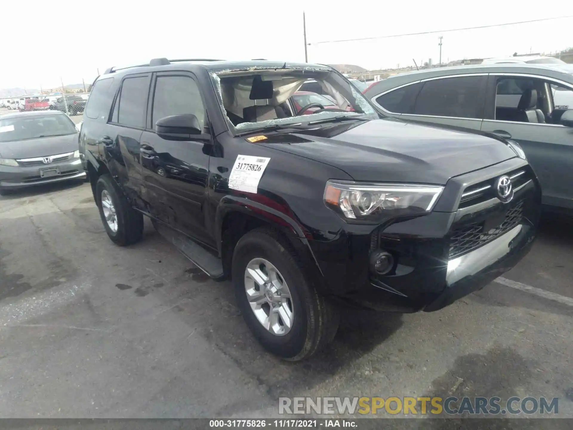 1 Фотография поврежденного автомобиля JTEMU5JR0M5956180 TOYOTA 4RUNNER 2021