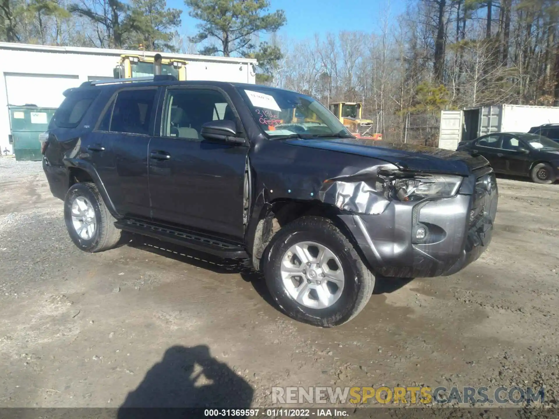 1 Photograph of a damaged car JTEMU5JR1M5854144 TOYOTA 4RUNNER 2021