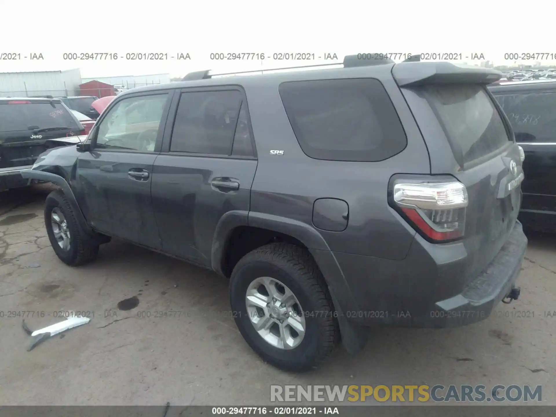 3 Photograph of a damaged car JTEMU5JR1M5863071 TOYOTA 4RUNNER 2021