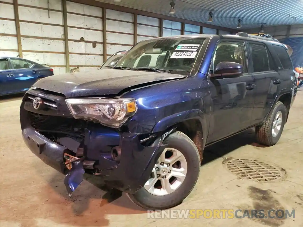 2 Photograph of a damaged car JTEMU5JR1M5897933 TOYOTA 4RUNNER 2021