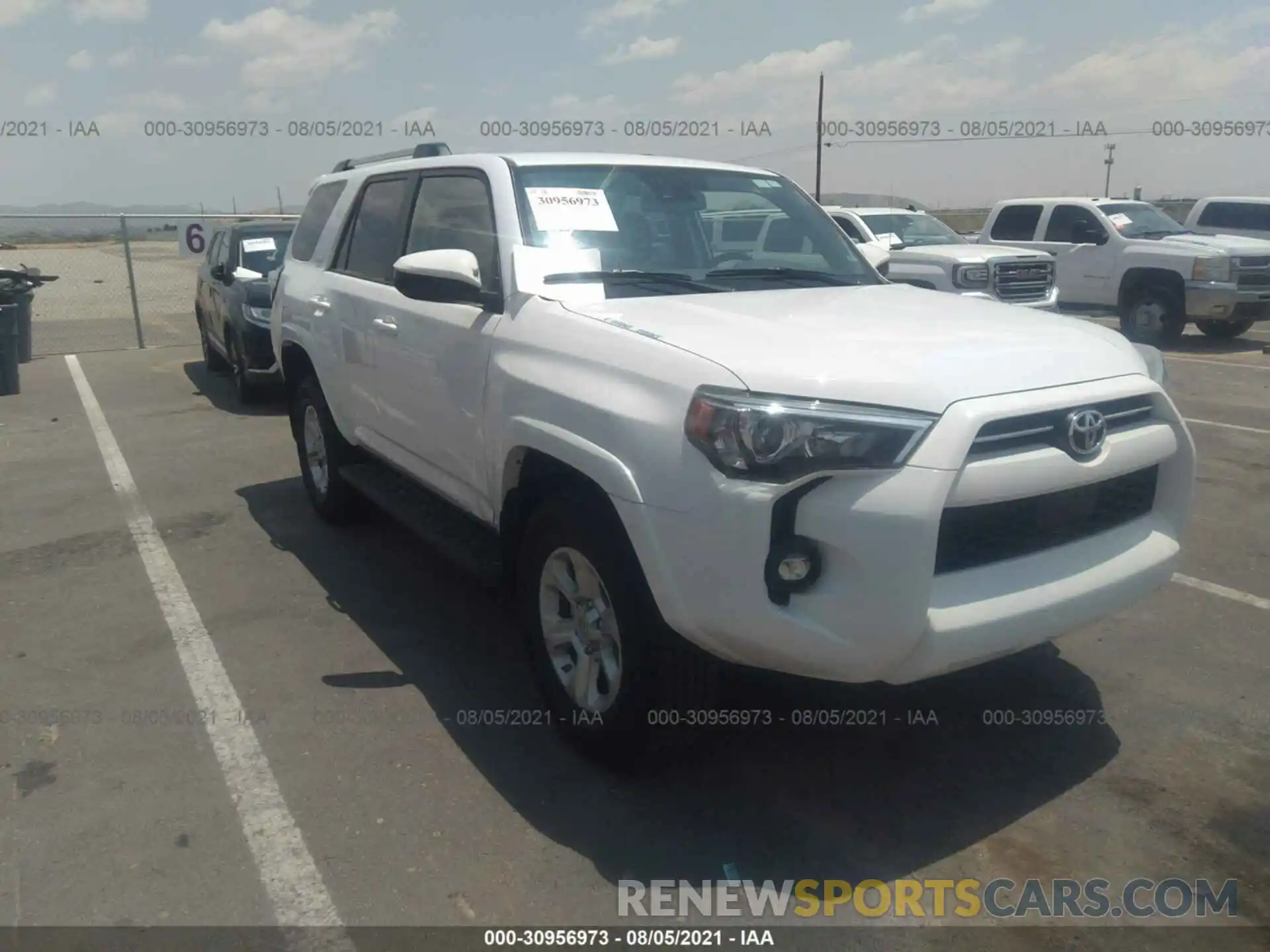 1 Photograph of a damaged car JTEMU5JR1M5910213 TOYOTA 4RUNNER 2021