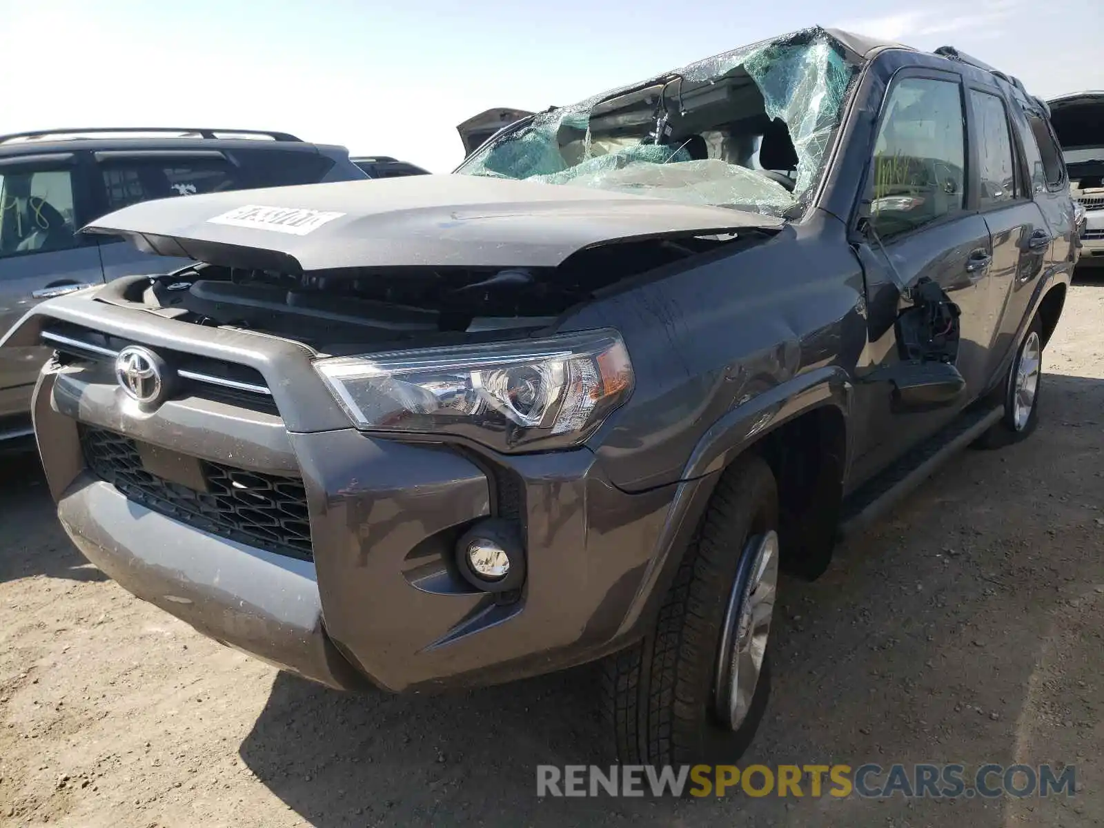 2 Photograph of a damaged car JTEMU5JR1M5937170 TOYOTA 4RUNNER 2021