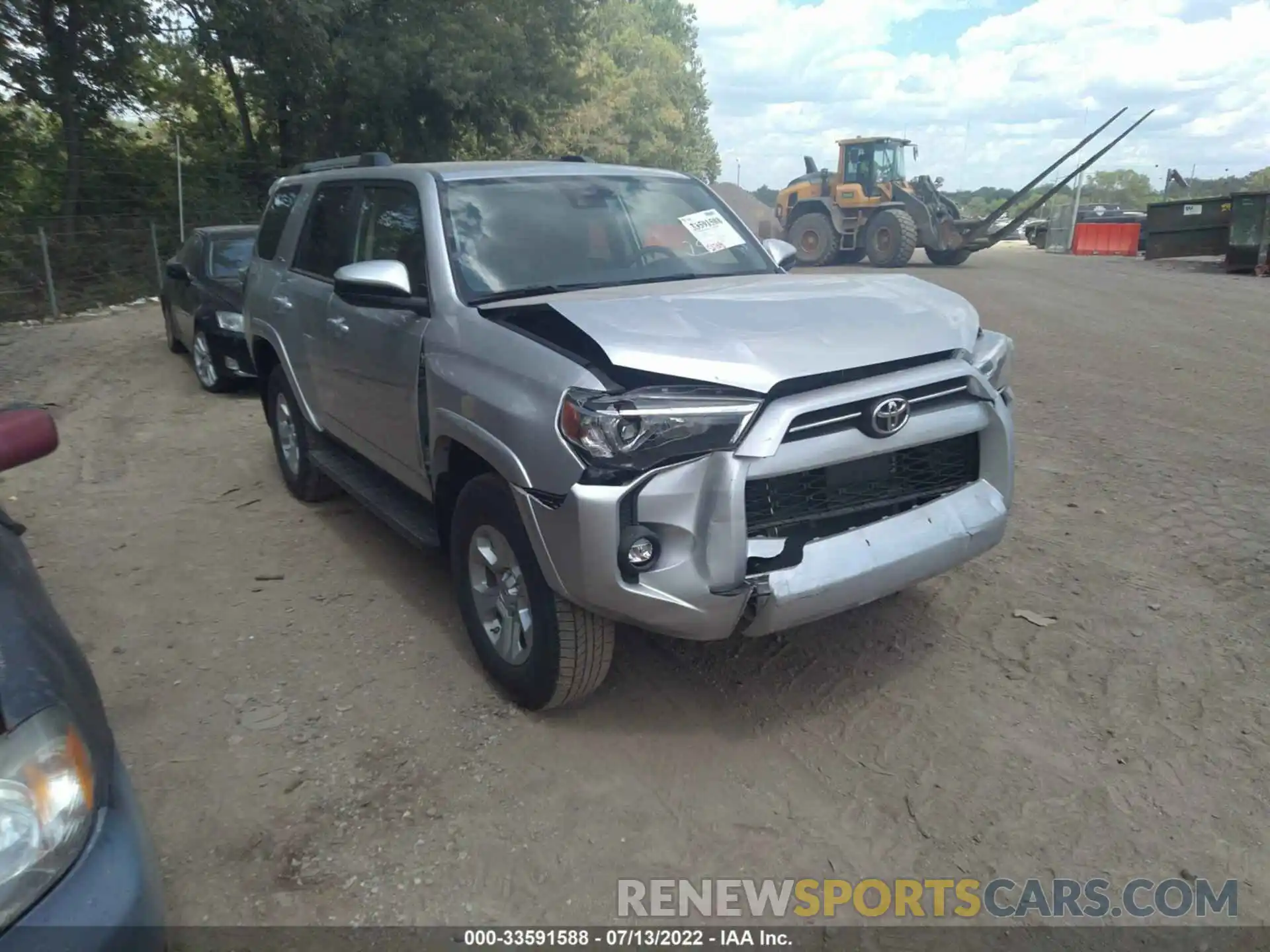 1 Photograph of a damaged car JTEMU5JR1M5937590 TOYOTA 4RUNNER 2021