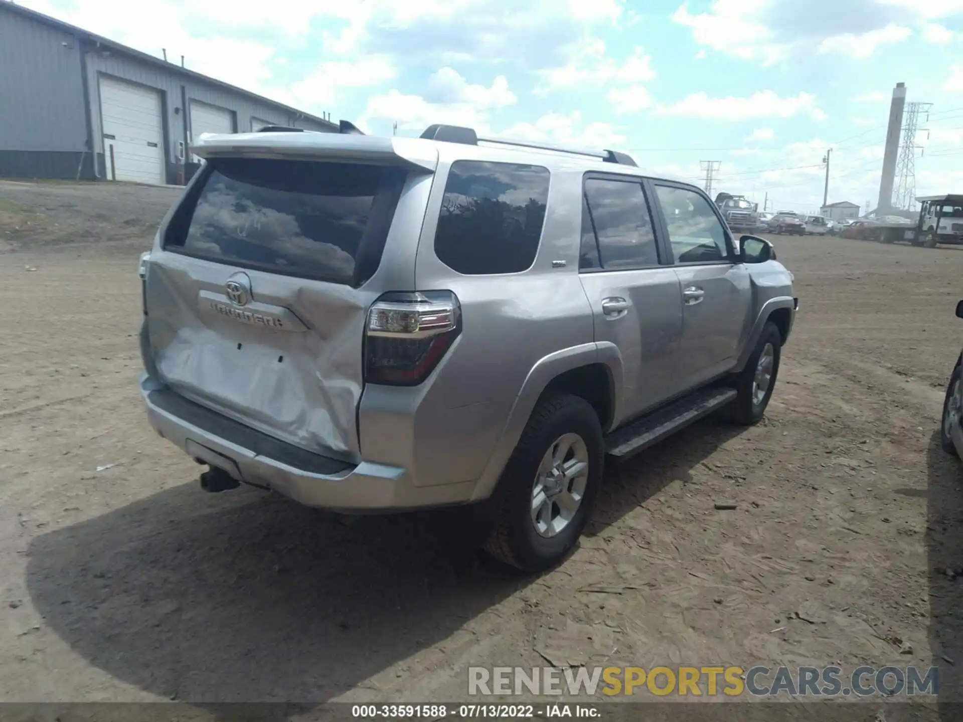 4 Фотография поврежденного автомобиля JTEMU5JR1M5937590 TOYOTA 4RUNNER 2021