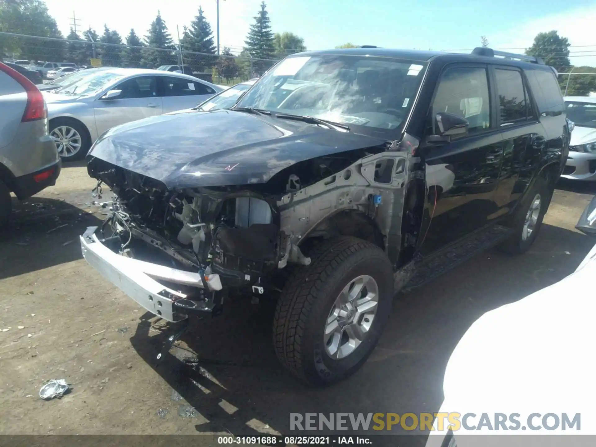 2 Photograph of a damaged car JTEMU5JR1M5938688 TOYOTA 4RUNNER 2021