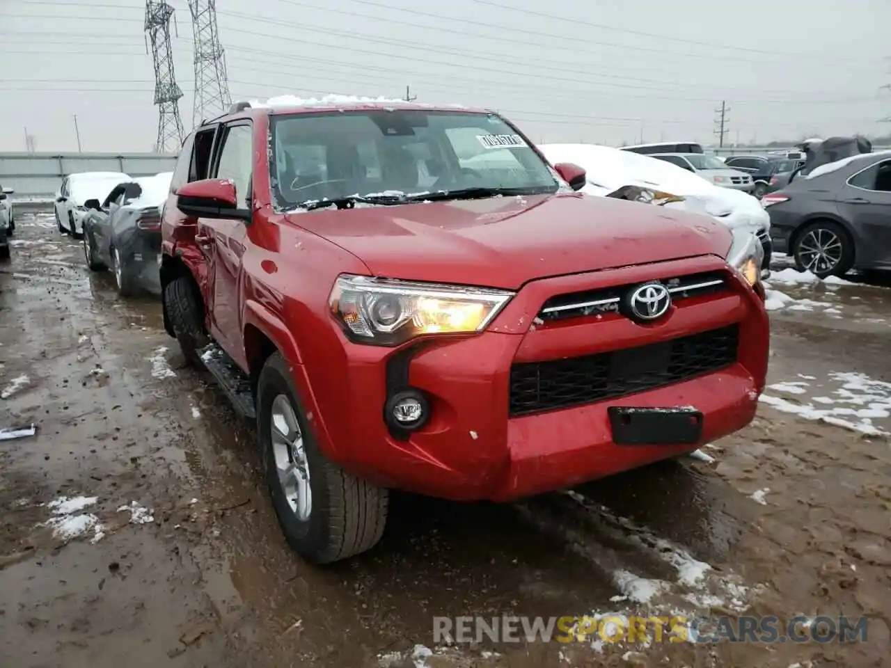 1 Photograph of a damaged car JTEMU5JR1M5938979 TOYOTA 4RUNNER 2021