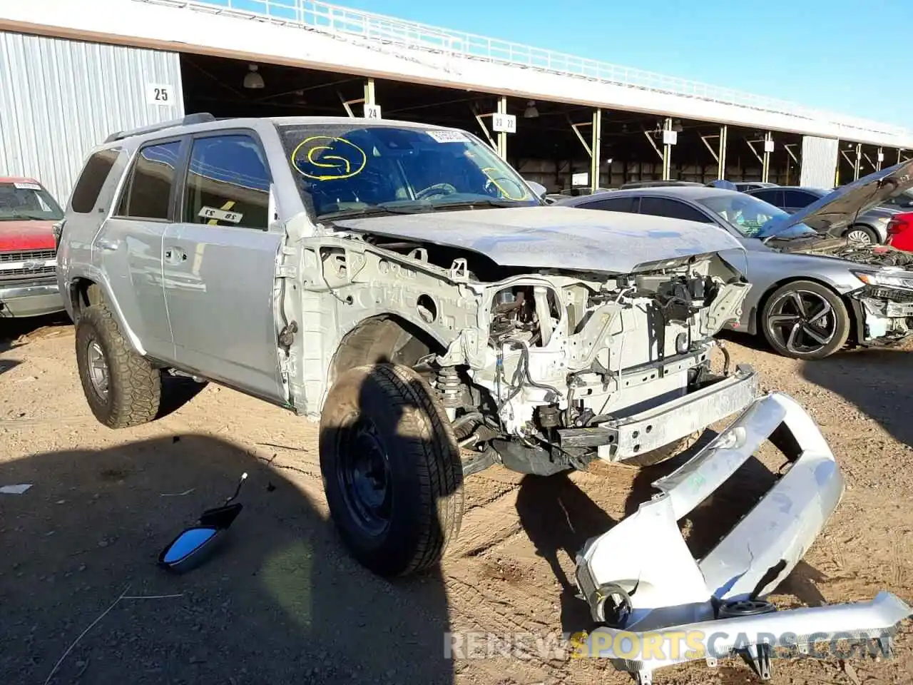 1 Photograph of a damaged car JTEMU5JR1M5940148 TOYOTA 4RUNNER 2021