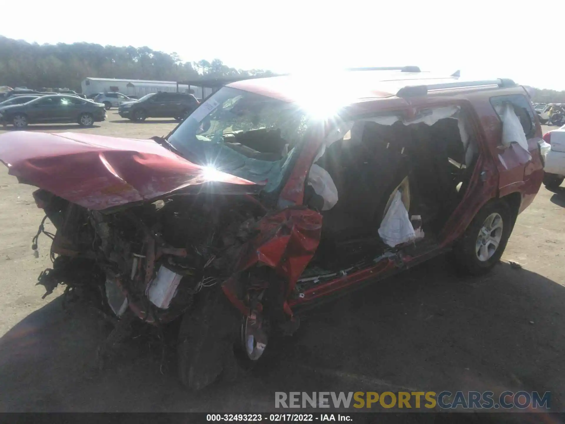 2 Photograph of a damaged car JTEMU5JR2M5907238 TOYOTA 4RUNNER 2021