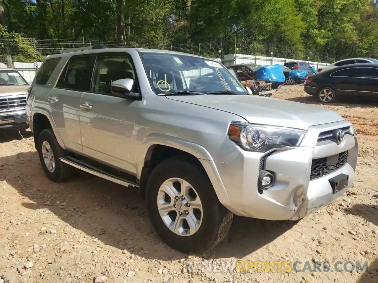 1 Фотография поврежденного автомобиля JTEMU5JR2M5927375 TOYOTA 4RUNNER 2021