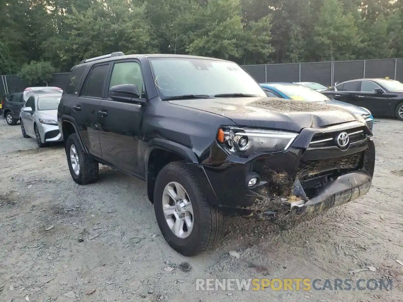 1 Photograph of a damaged car JTEMU5JR2M5934620 TOYOTA 4RUNNER 2021