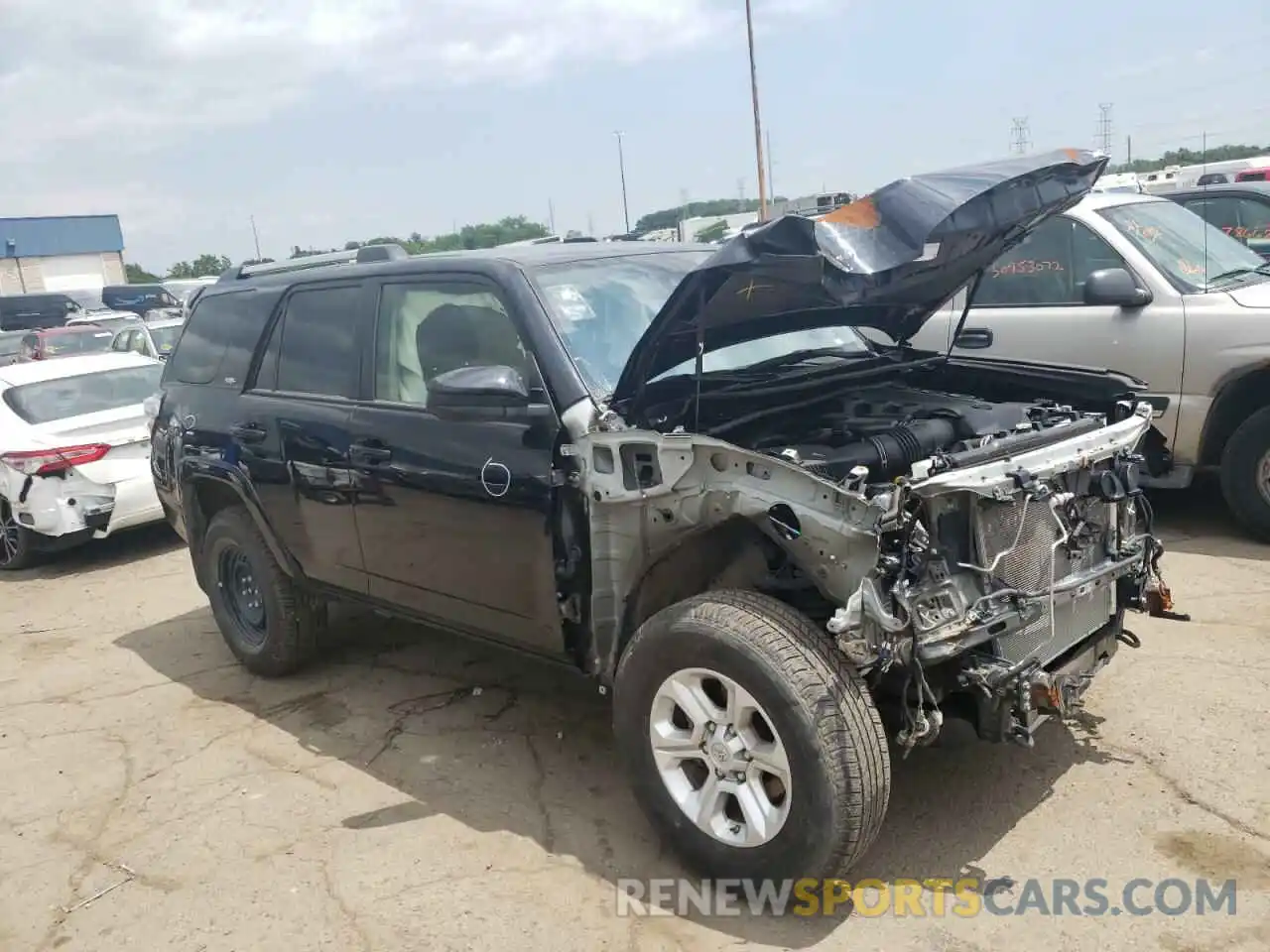 1 Photograph of a damaged car JTEMU5JR3M5852816 TOYOTA 4RUNNER 2021