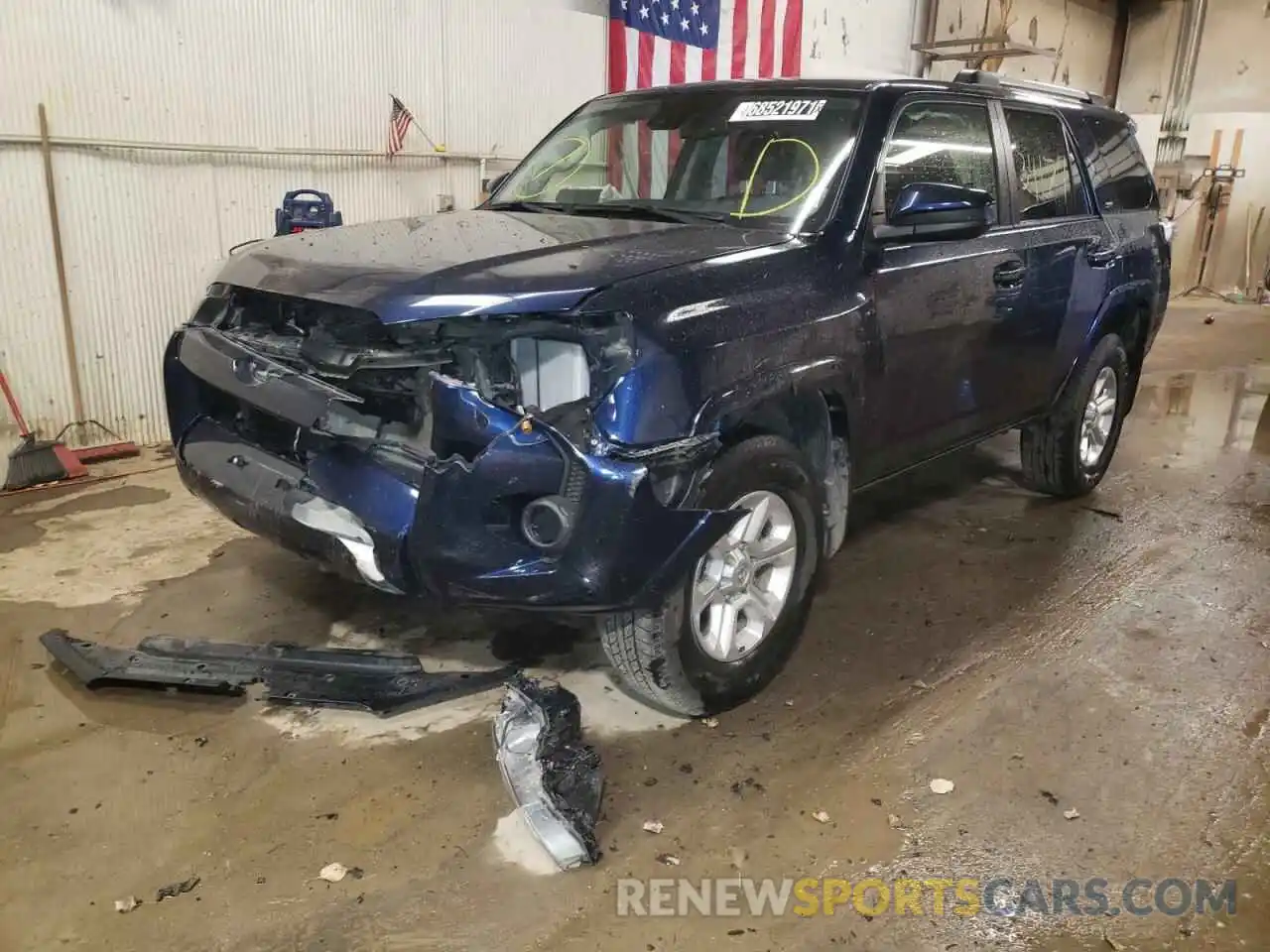 2 Photograph of a damaged car JTEMU5JR3M5869258 TOYOTA 4RUNNER 2021