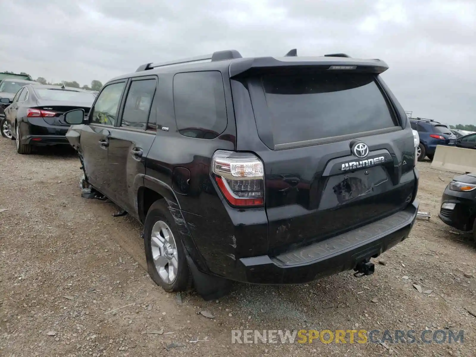 3 Фотография поврежденного автомобиля JTEMU5JR3M5907197 TOYOTA 4RUNNER 2021