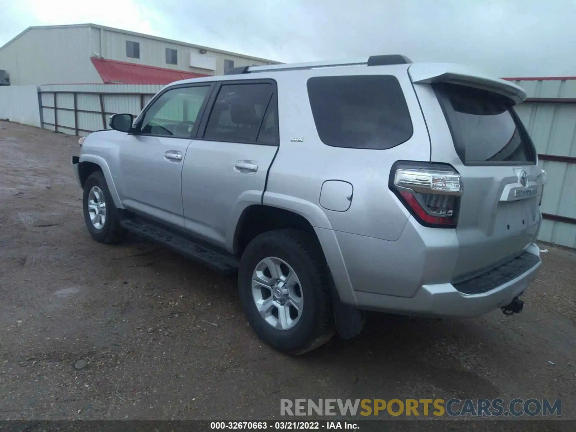 3 Фотография поврежденного автомобиля JTEMU5JR3M5937283 TOYOTA 4RUNNER 2021