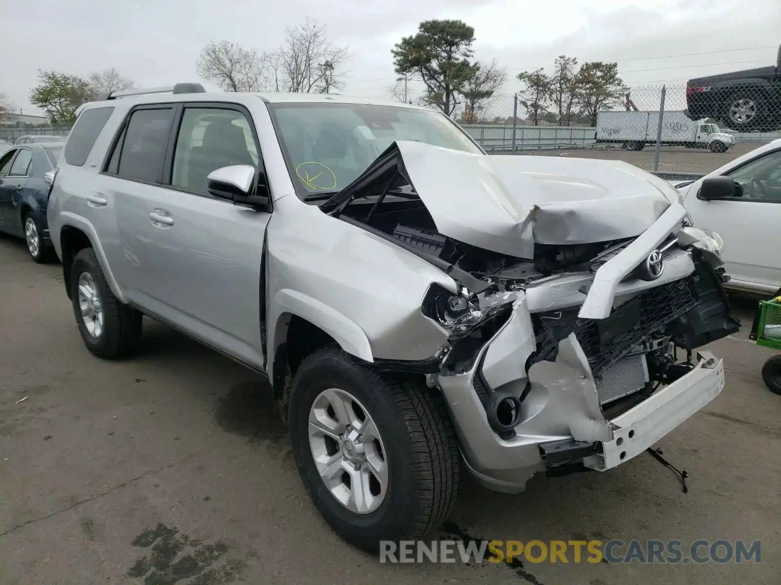 1 Photograph of a damaged car JTEMU5JR4M5860343 TOYOTA 4RUNNER 2021