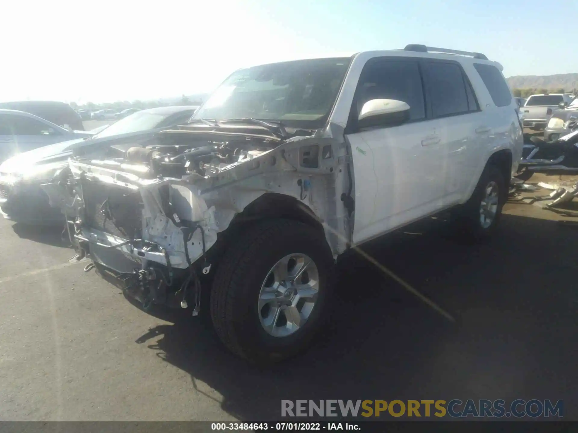 2 Photograph of a damaged car JTEMU5JR5M5897255 TOYOTA 4RUNNER 2021