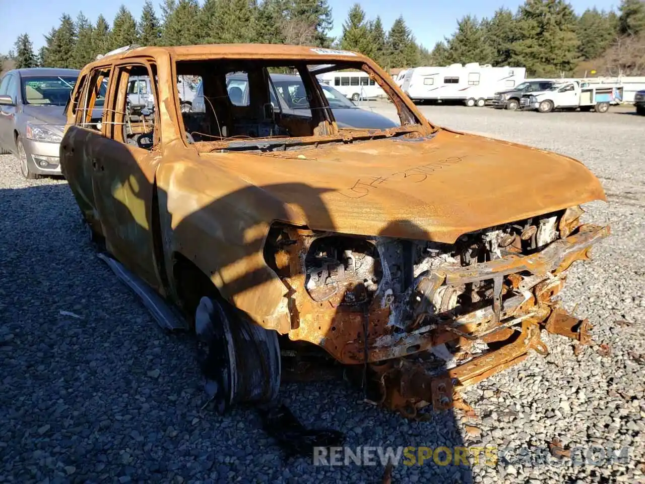 1 Photograph of a damaged car JTEMU5JR5M5915088 TOYOTA 4RUNNER 2021