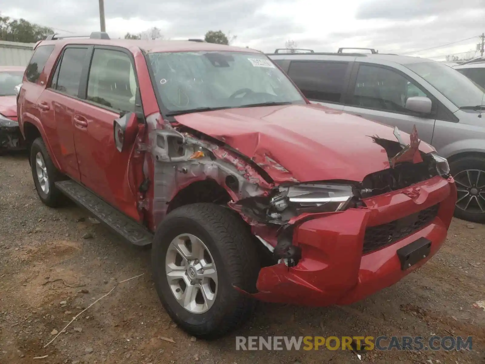 1 Photograph of a damaged car JTEMU5JR5M5940864 TOYOTA 4RUNNER 2021