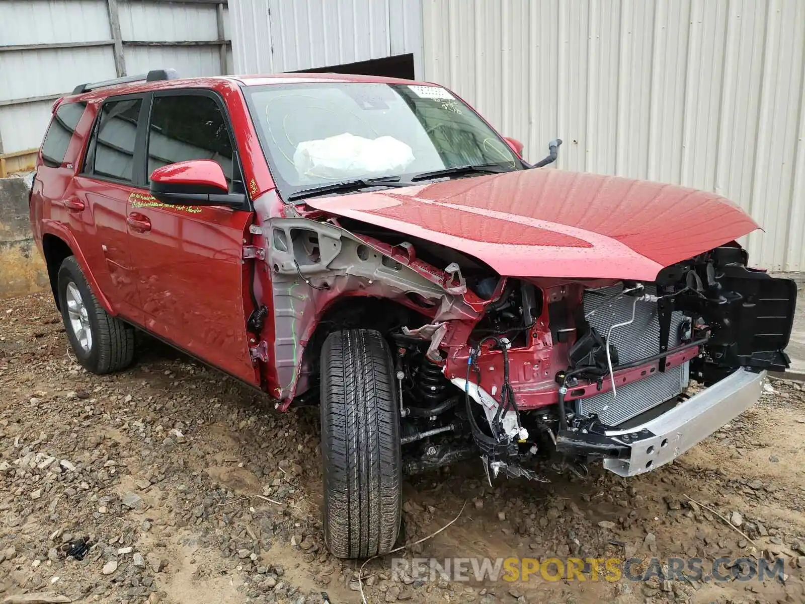 1 Photograph of a damaged car JTEMU5JR6M5893053 TOYOTA 4RUNNER 2021