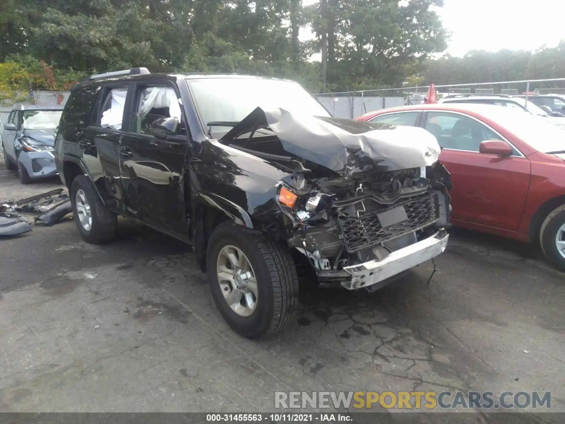 1 Photograph of a damaged car JTEMU5JR7M5850776 TOYOTA 4RUNNER 2021