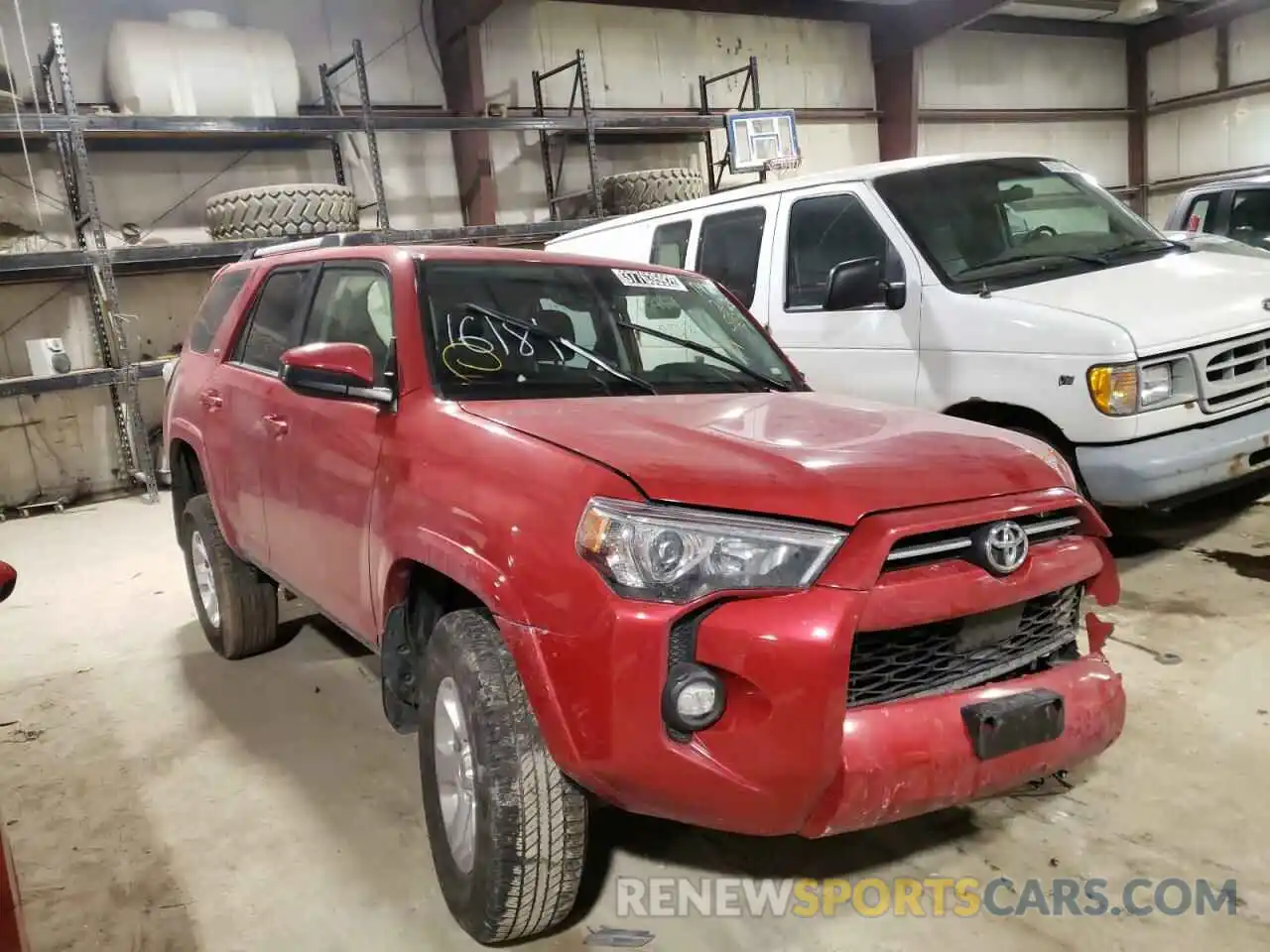 1 Photograph of a damaged car JTEMU5JR7M5855234 TOYOTA 4RUNNER 2021