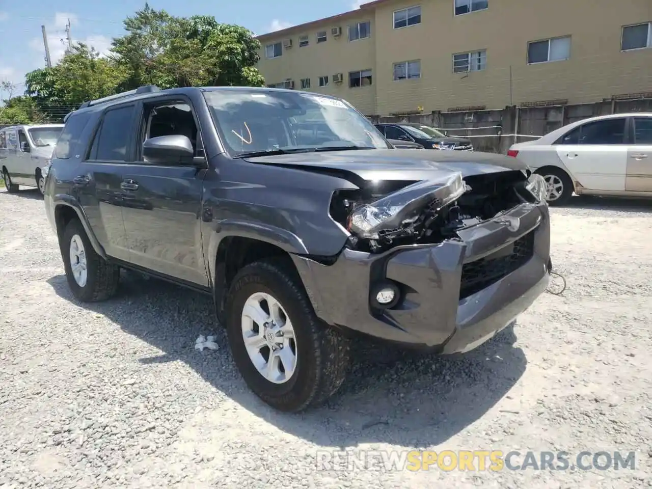 1 Photograph of a damaged car JTEMU5JR7M5860787 TOYOTA 4RUNNER 2021