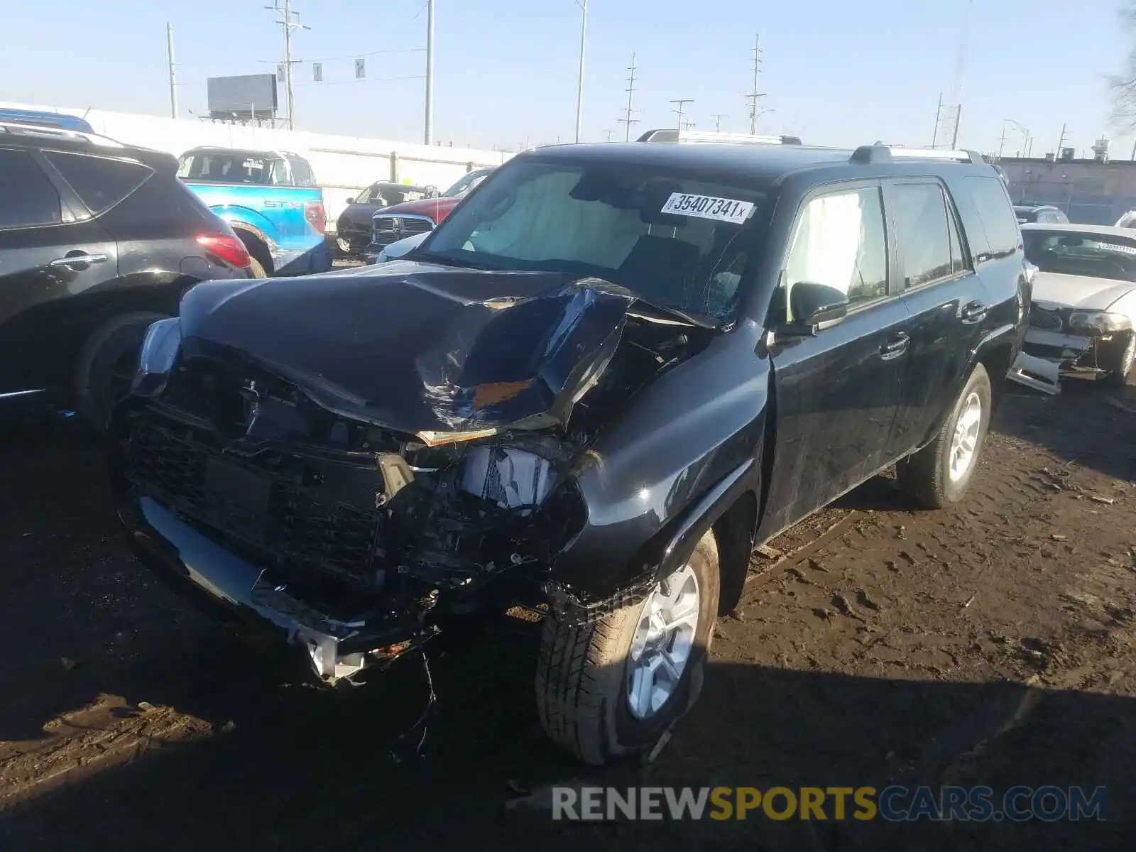 9 Photograph of a damaged car JTEMU5JR7M5874317 TOYOTA 4RUNNER 2021