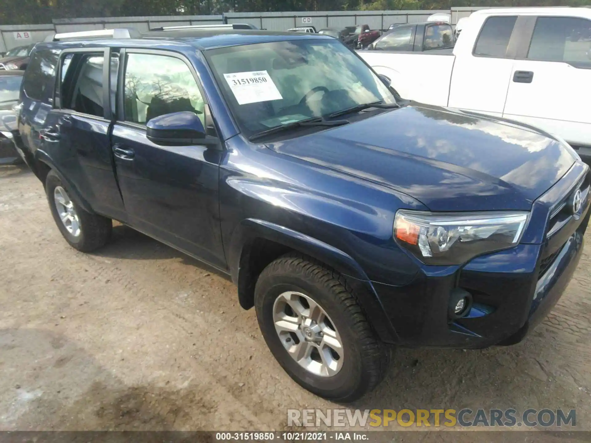 1 Photograph of a damaged car JTEMU5JR7M5888721 TOYOTA 4RUNNER 2021