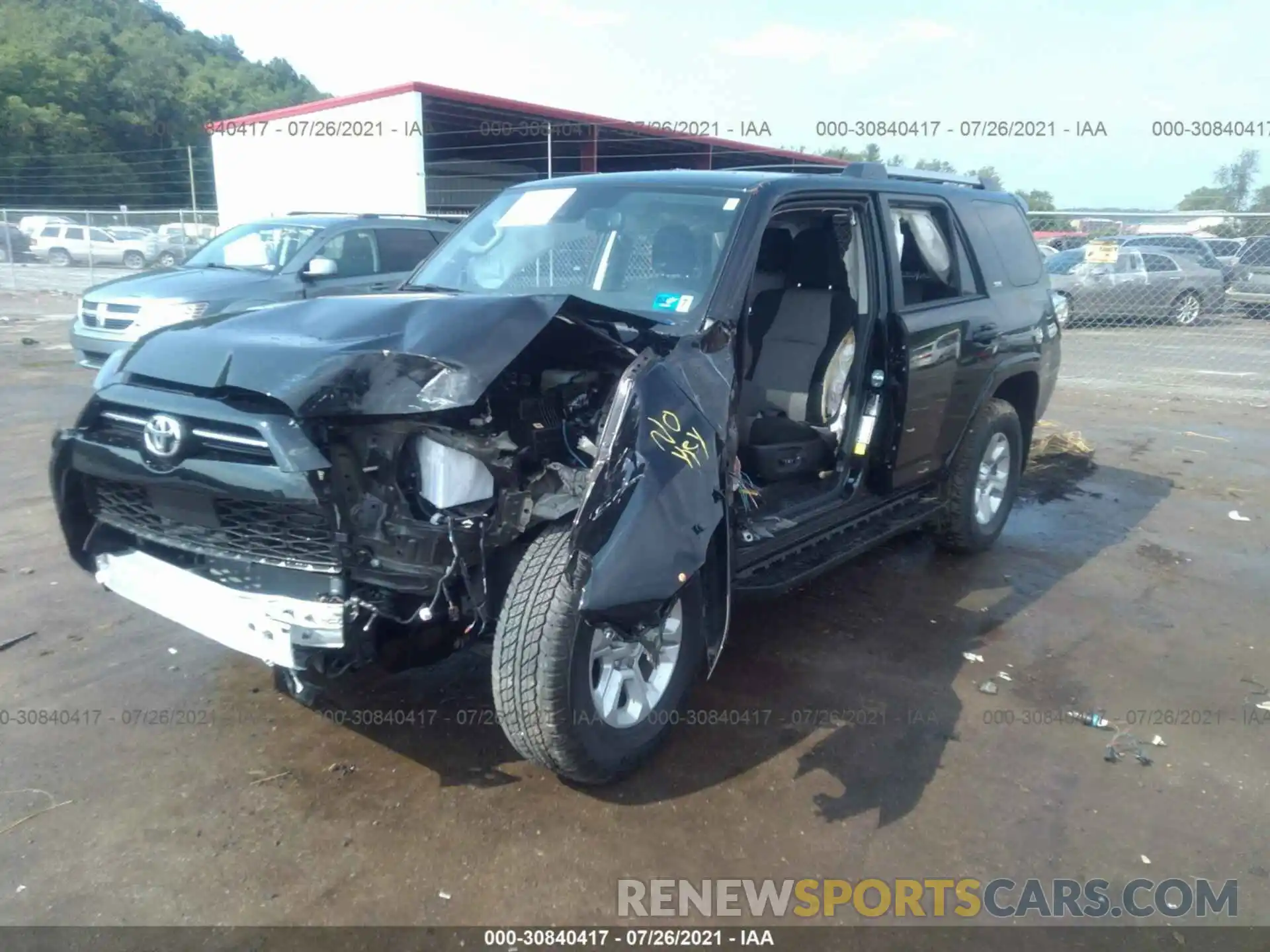 2 Photograph of a damaged car JTEMU5JR7M5925363 TOYOTA 4RUNNER 2021