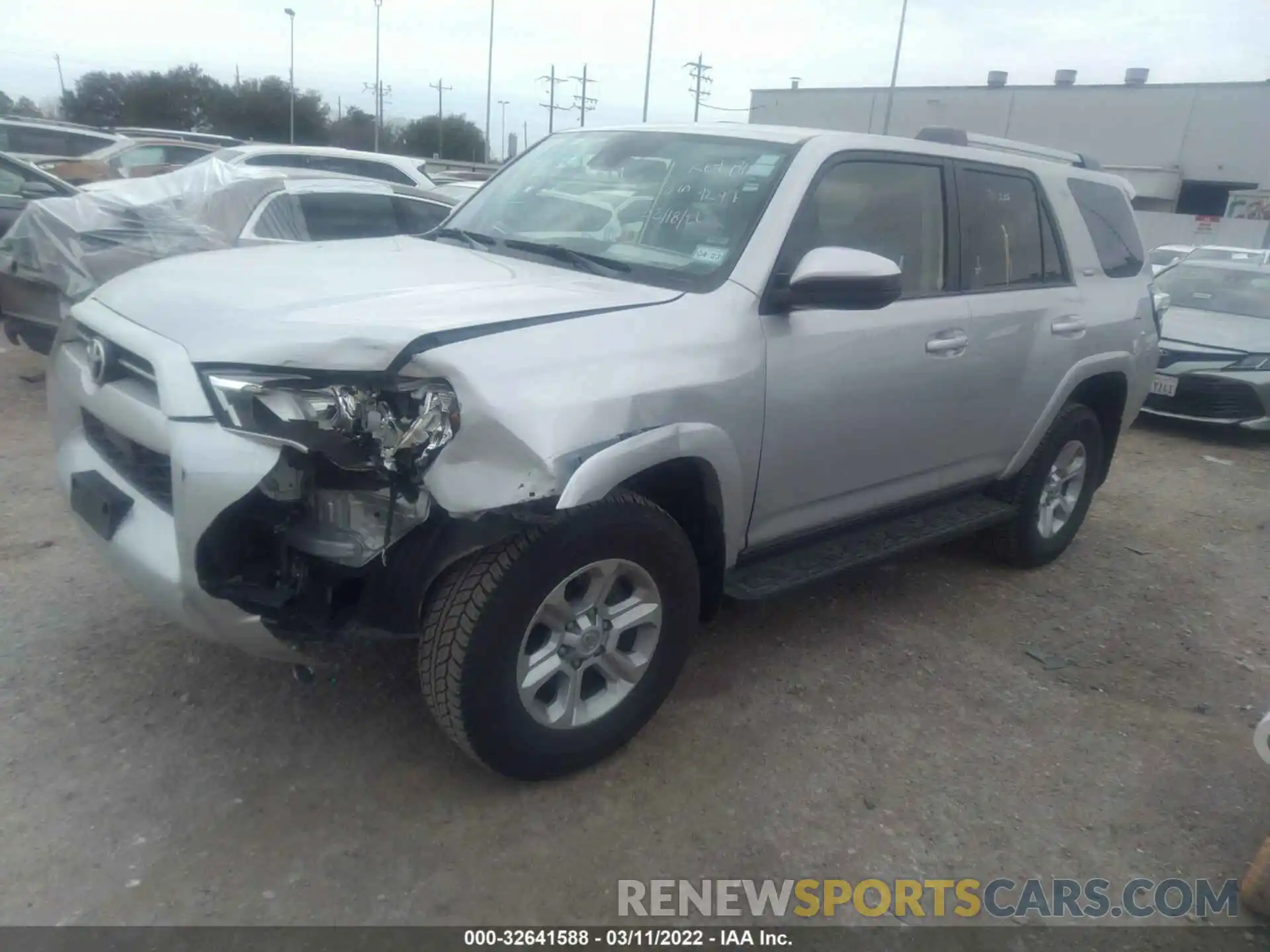 2 Photograph of a damaged car JTEMU5JR7M5929297 TOYOTA 4RUNNER 2021