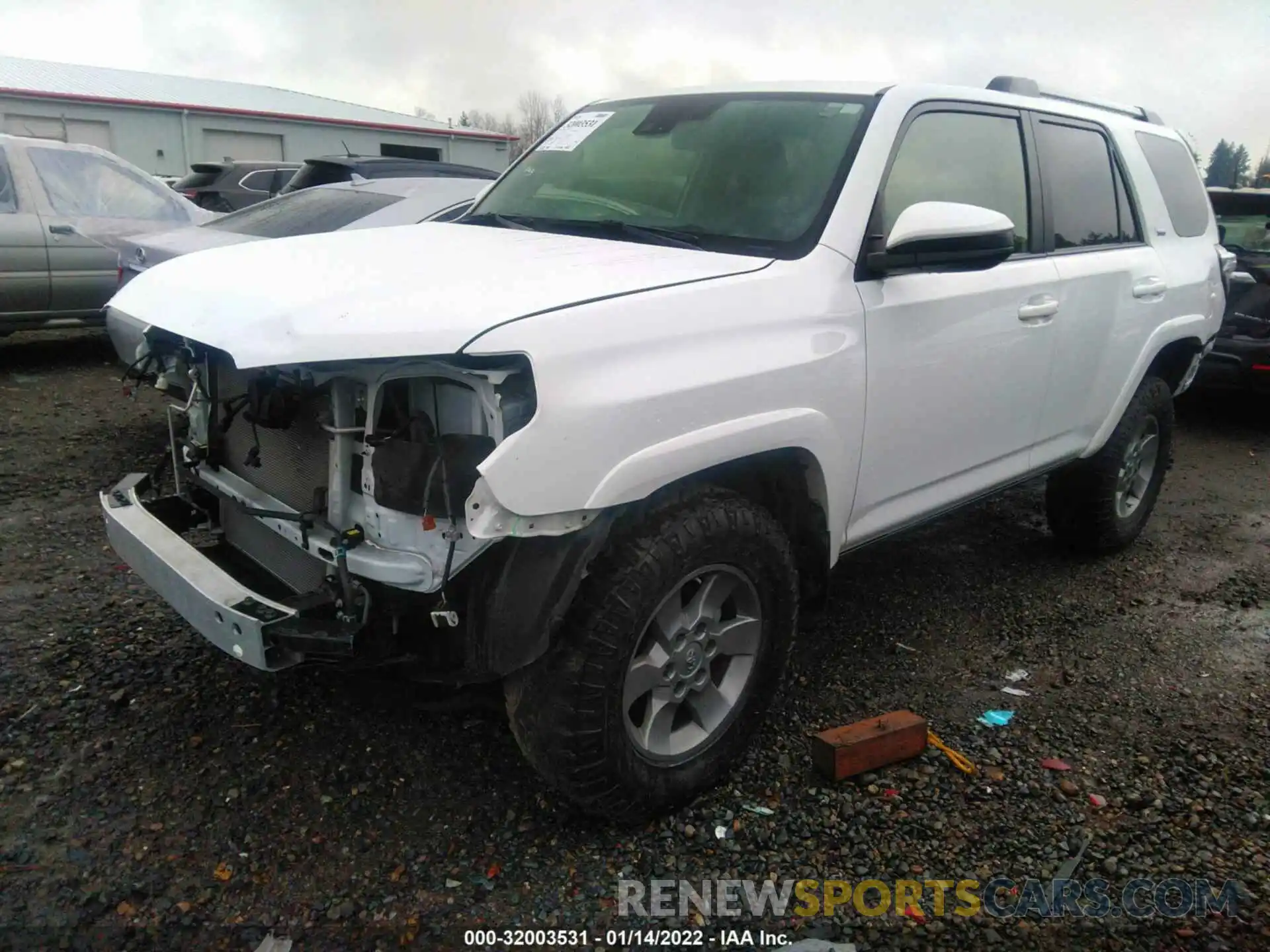 2 Фотография поврежденного автомобиля JTEMU5JR7M5946276 TOYOTA 4RUNNER 2021