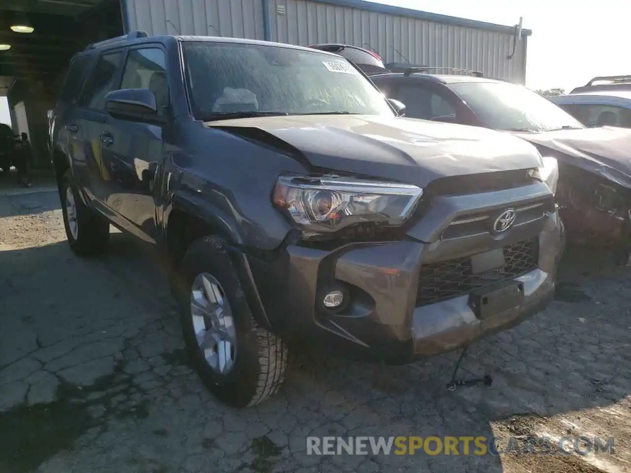 1 Photograph of a damaged car JTEMU5JR7M5955642 TOYOTA 4RUNNER 2021