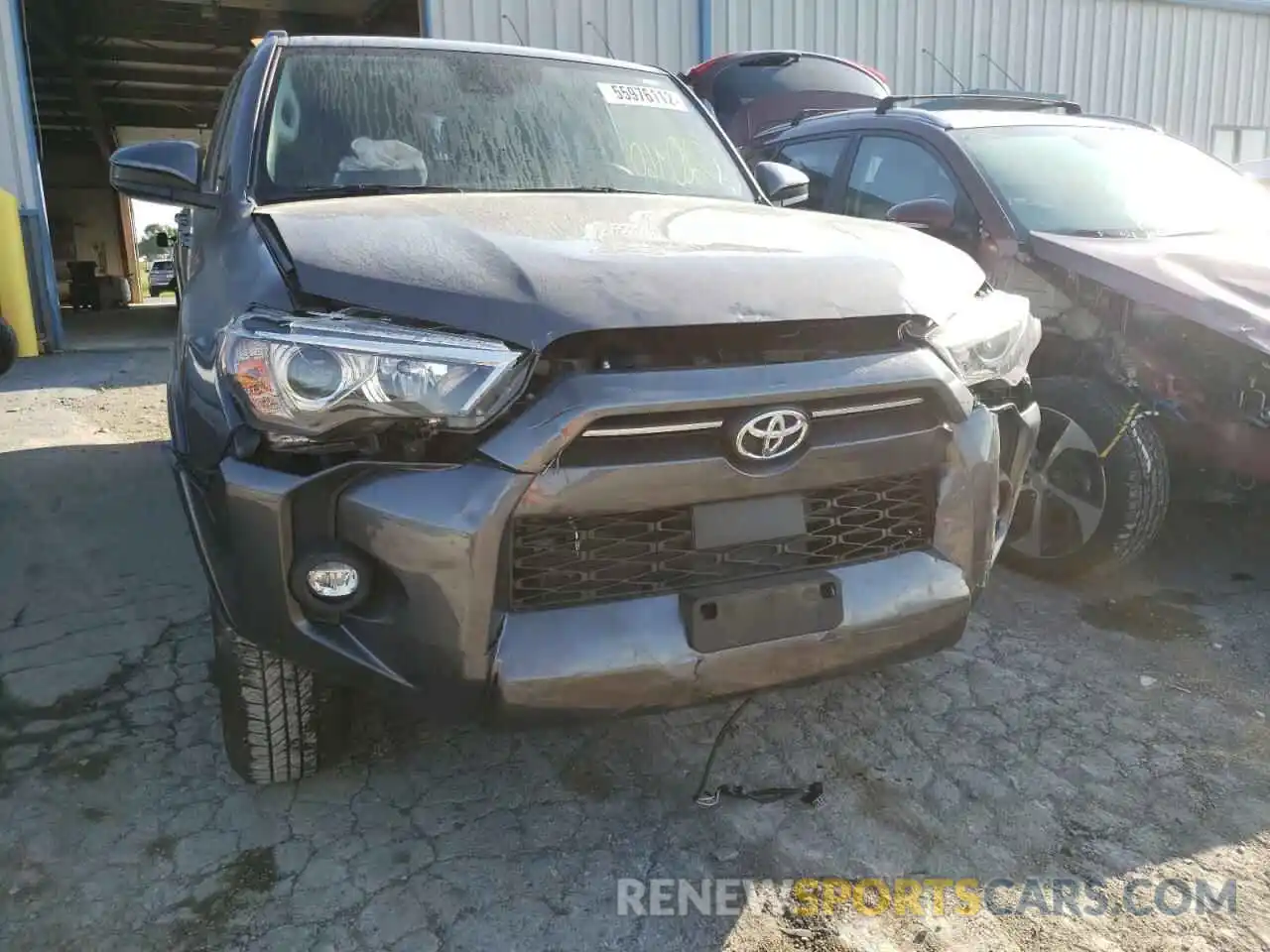 9 Фотография поврежденного автомобиля JTEMU5JR7M5955642 TOYOTA 4RUNNER 2021