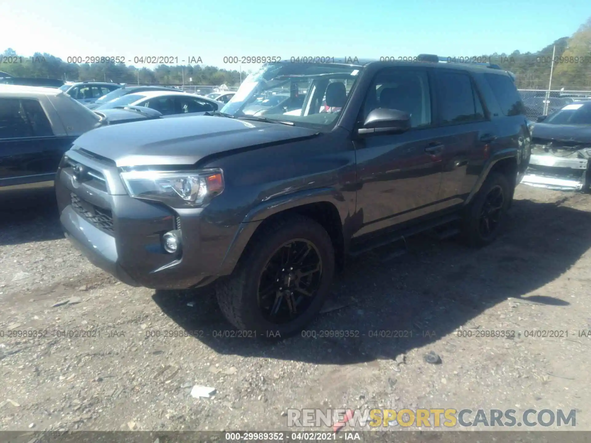 2 Photograph of a damaged car JTEMU5JR8M5839334 TOYOTA 4RUNNER 2021