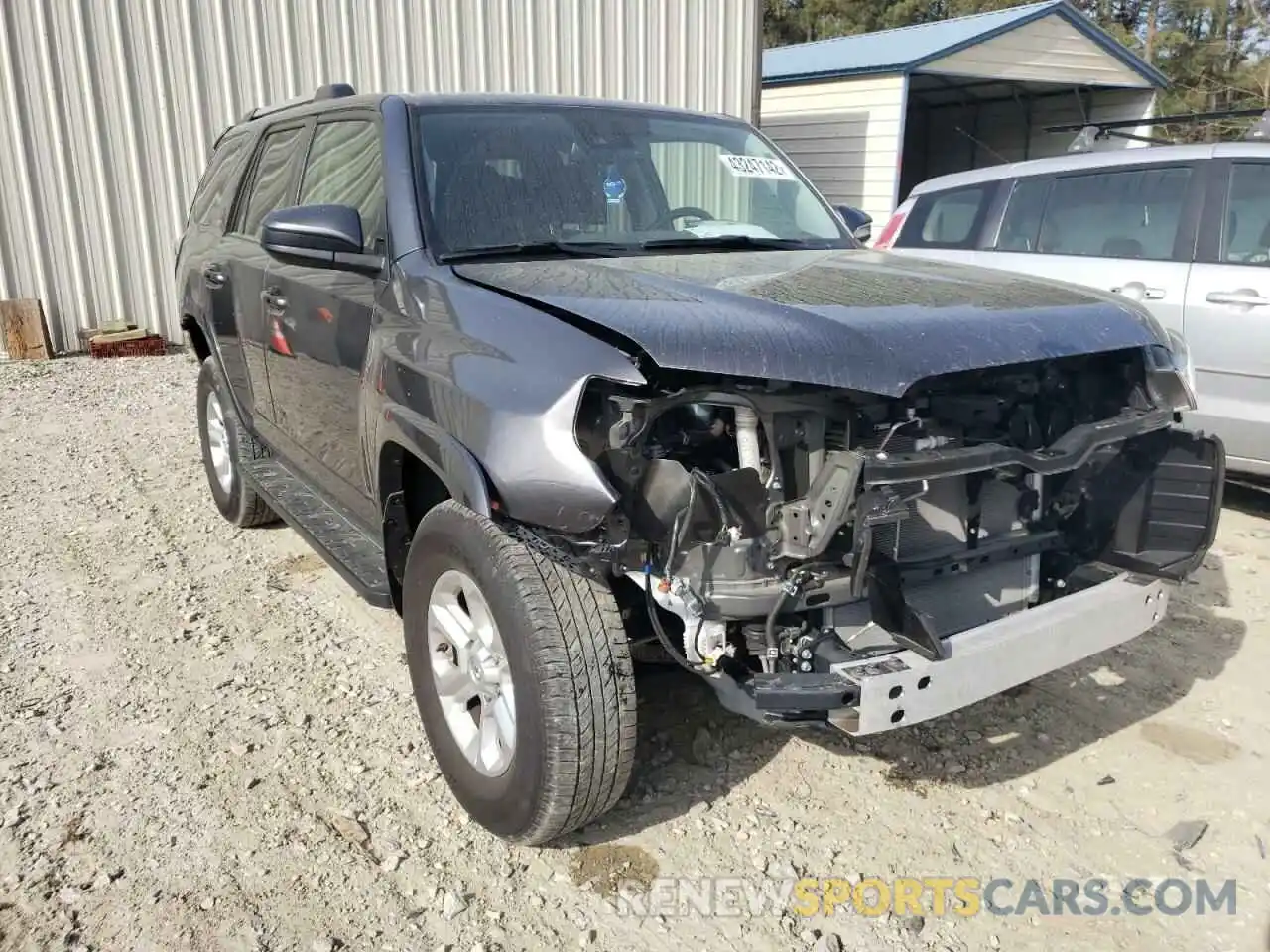 1 Photograph of a damaged car JTEMU5JR8M5842136 TOYOTA 4RUNNER 2021