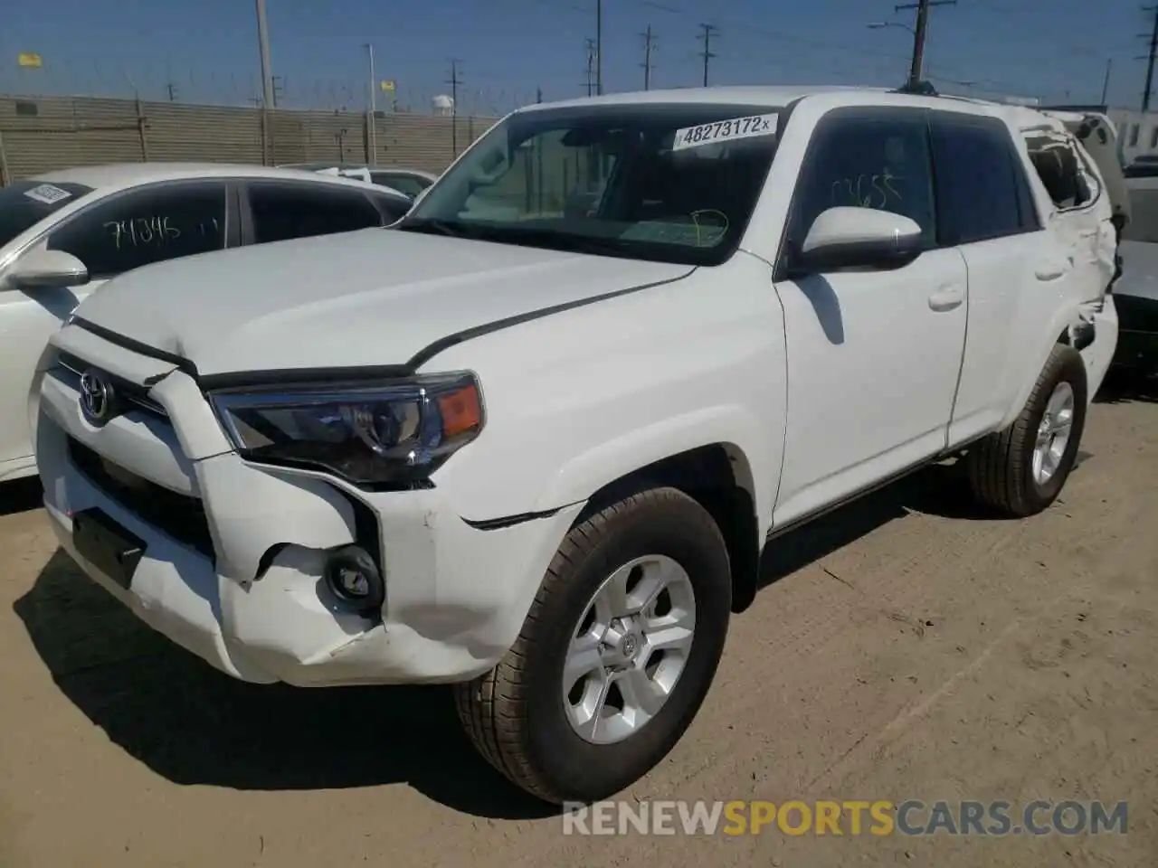 2 Photograph of a damaged car JTEMU5JR8M5866145 TOYOTA 4RUNNER 2021