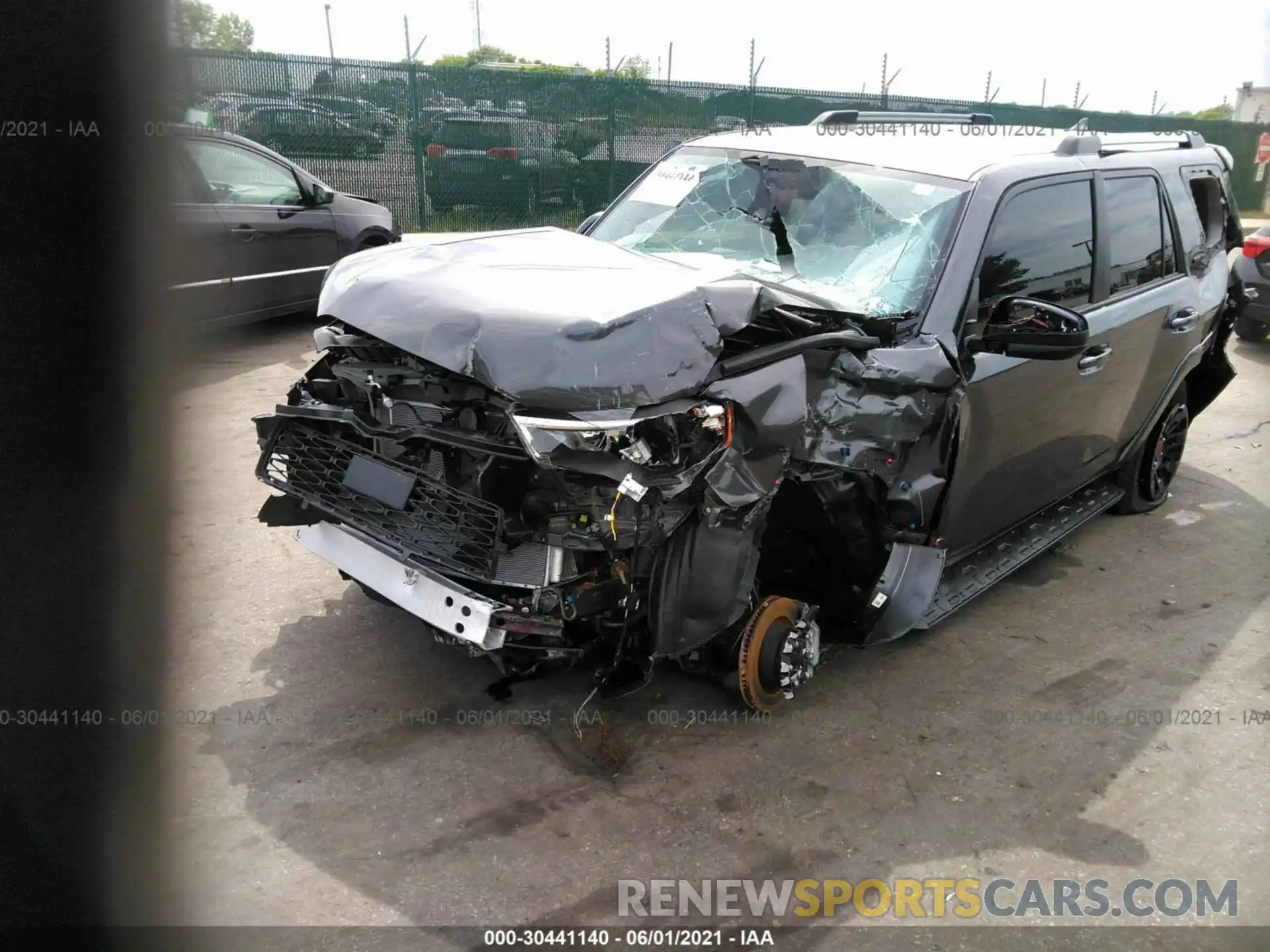 2 Photograph of a damaged car JTEMU5JR8M5876156 TOYOTA 4RUNNER 2021